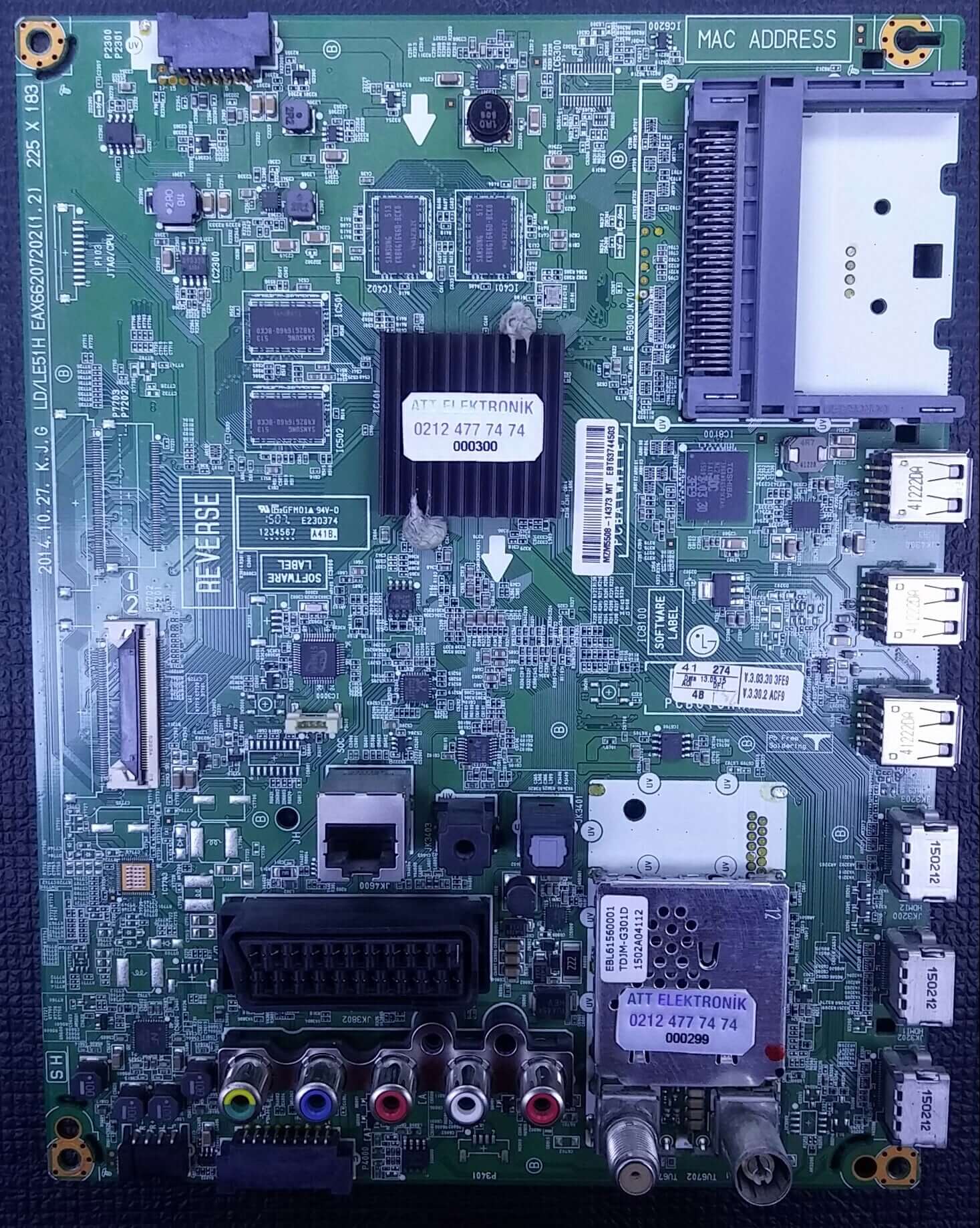 eax66207202 32LF630V Anakart ebt63744503 32lf630 Mainboard