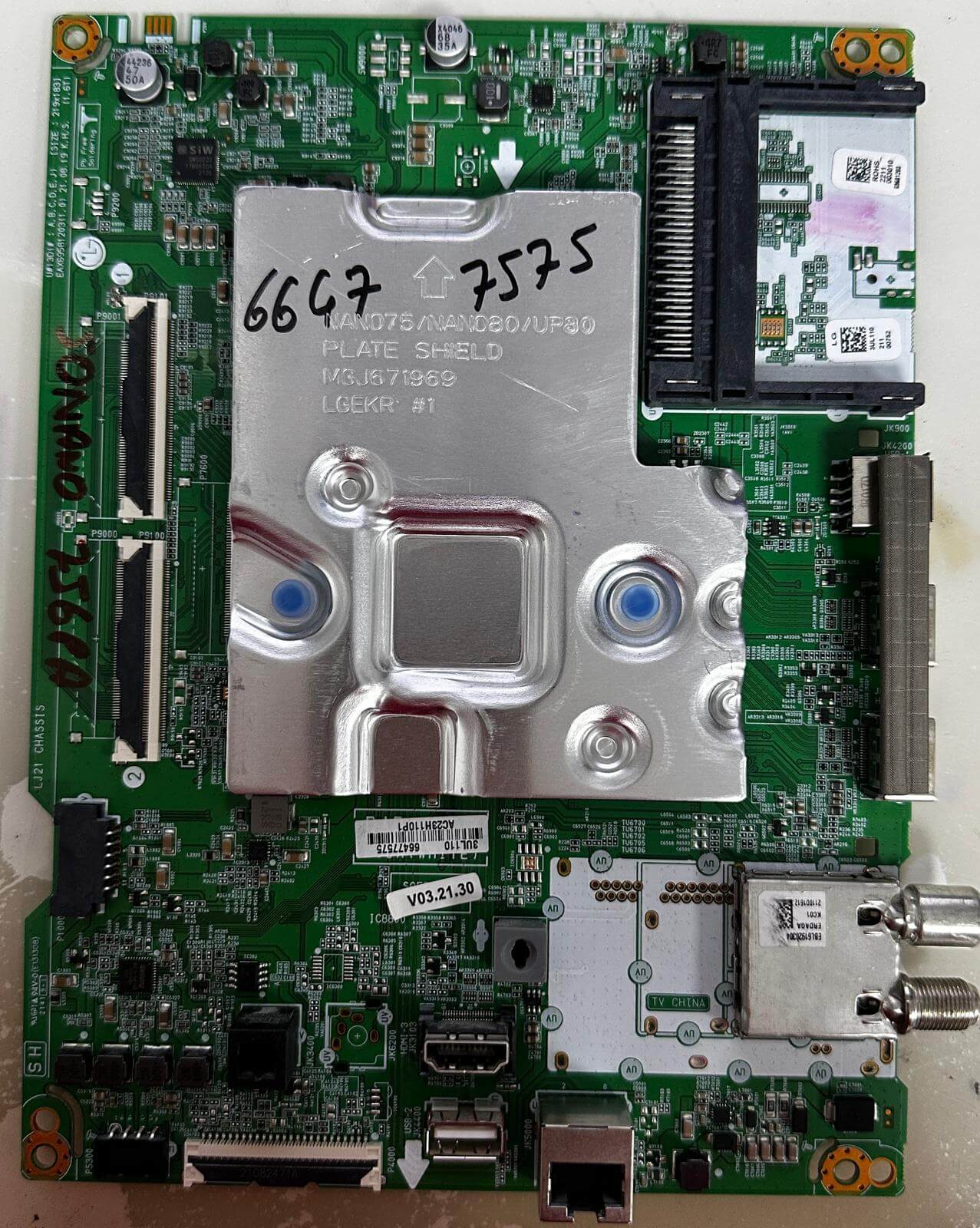 LG 50NANO756PA anakart 66477575 EAX69581203