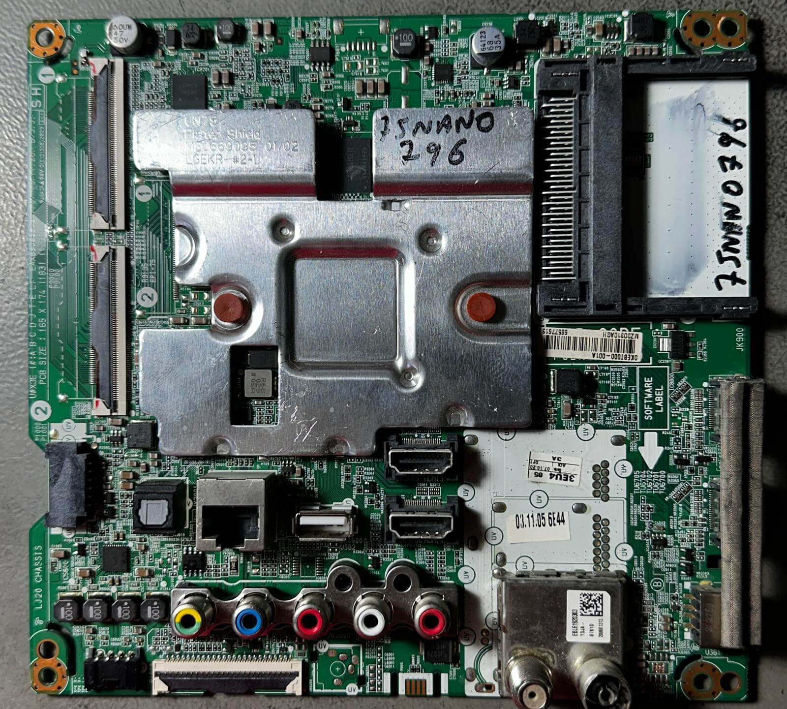 LG 75NANO796 anakart 66577613 EAX69083603